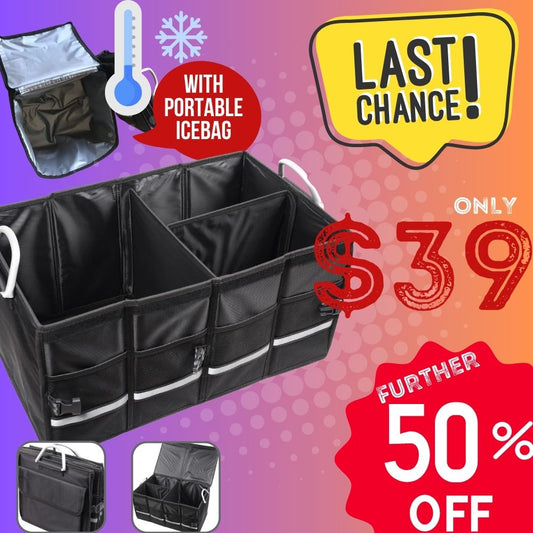 [Further 50% Off]Multi-Purpose Cargo Organiser with Portable Cooler Bag